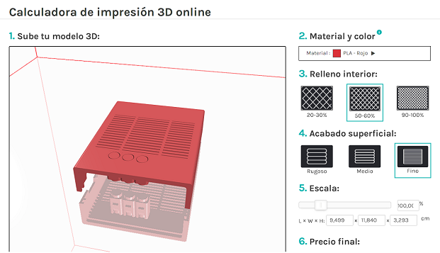 Diseño Impresora 3D carcasa Mister