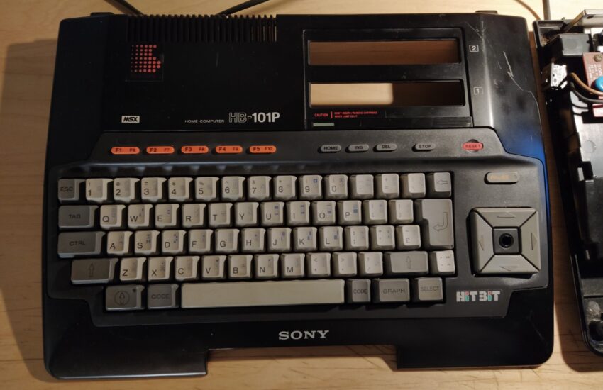 Reparar MSX SONY HB-101P, imagen de vídeo corrupta